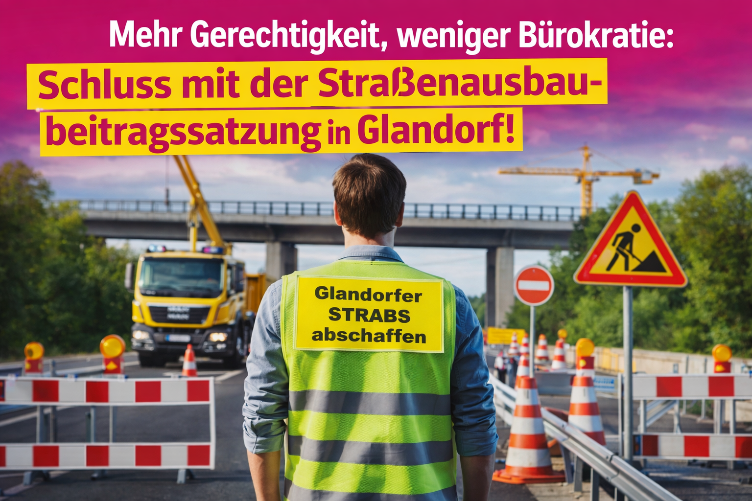 Schluss mit der Straßenausbaubeitragssatzung in Glandorf!